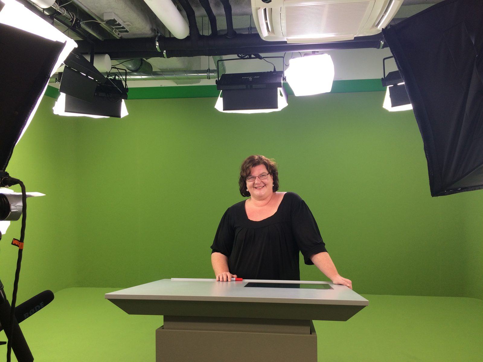 Julia Grebe im Studio